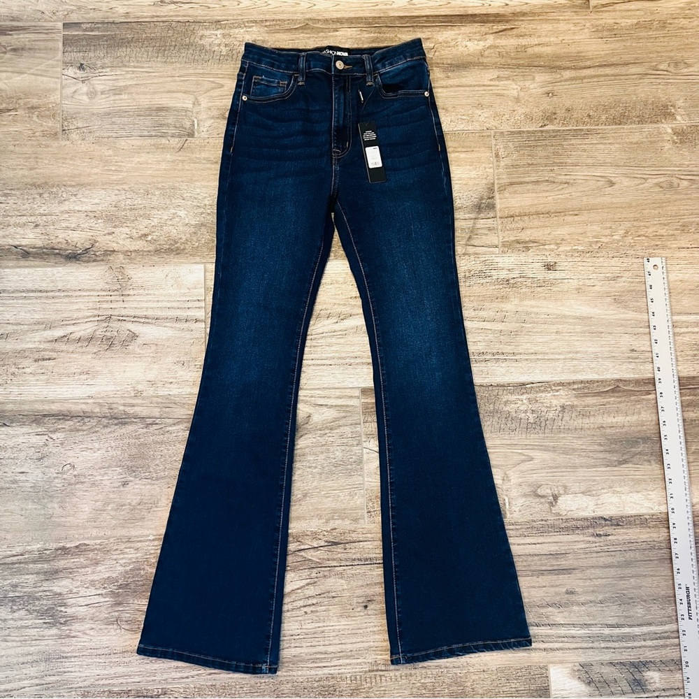#3Fashion Nova NWT Sz9 Affair Of The Flare Jeans Darkwash Bootcut Flare